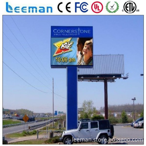 CE approved waterproof outdoor programmable led signs for outdoor with blue color and multi-language board sign